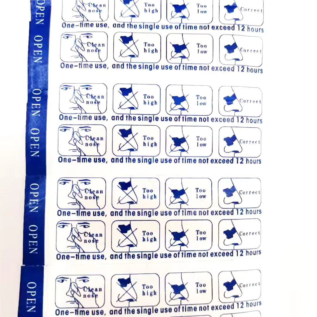 100/200/300PCS Breath Nasal Strips Right Aid Stop Snoring Nose Patch Good Sleeping Patch Product Easier Breath Random Pattern