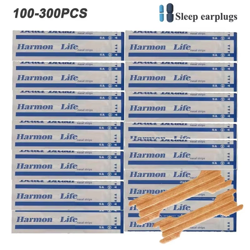 100/200/300PCS Breath Nasal Strips Right Aid Stop Snoring Nose Patch Good Sleeping Patch Product Easier Breath Random Pattern